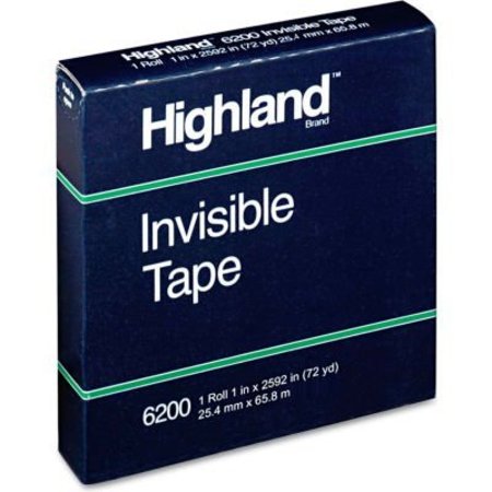 3M Highland„¢ Invisible Tape, 1" x 2592", 3" Core 620025921